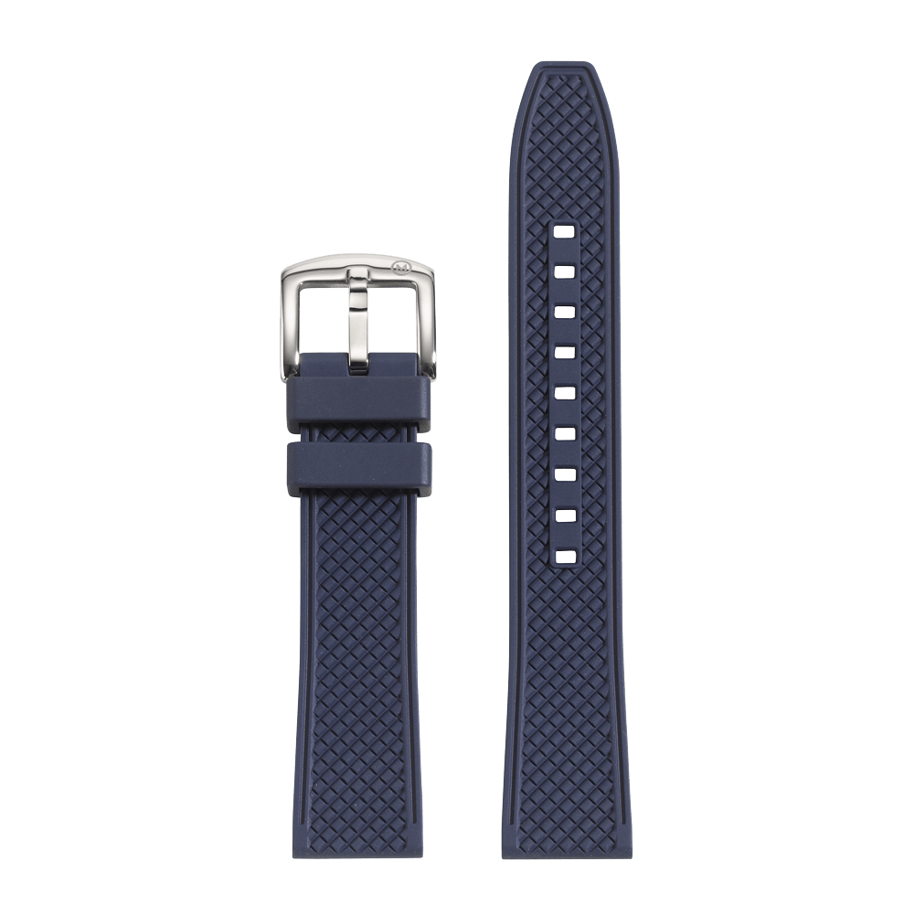 20mm blue best sale rubber watch strap