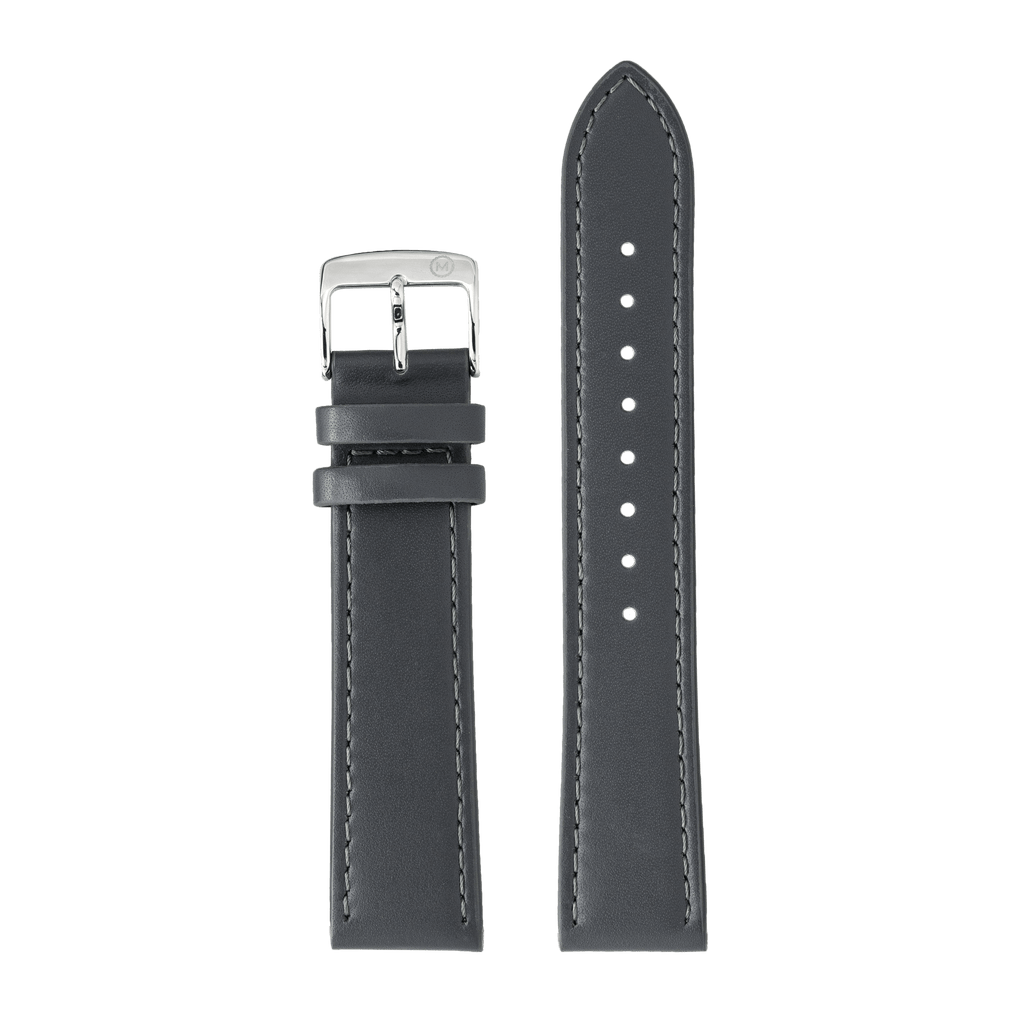 Full Grain Grey Leather Strap (20mm) – Marloe Watch Company